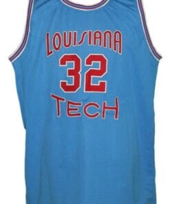 Karl Malone #32 College Basketball Jersey Sewn Light Blue 4 Karl Malone #32 College Basketball Jersey Sewn Light Blue