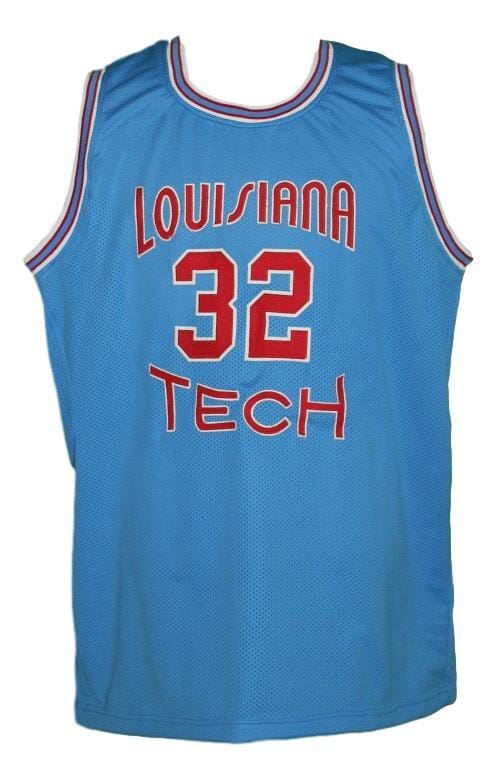 Karl Malone #32 College Basketball Jersey Sewn Light Blue 2 Karl Malone #32 College Basketball Jersey Sewn Light Blue