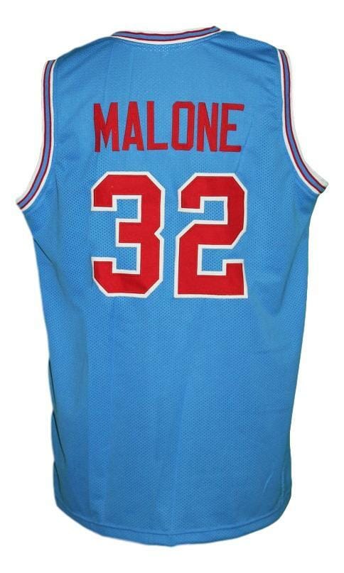 Karl Malone #32 College Basketball Jersey Sewn Light Blue 1 Karl Malone #32 College Basketball Jersey Sewn Light Blue