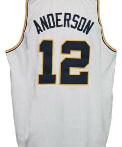 Kenny Anderson #12 Custom College Basketball Jersey New Sewn White