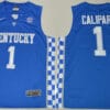 Kentucky Wildcats 1 John Calipari NCAA Basketball Jersey Blue