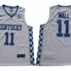 Kentucky Wildcats 11 Wall NCAA Basketball Jersey White