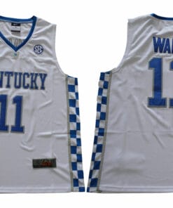 Kentucky Wildcats #11 Wall NCAA Basketball Jersey White