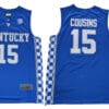 Kentucky Wildcats #15 Cousins NCAA Basketball Jersey Blue 5 Kentucky Wildcats 15 Cousins NCAA Basketball Jersey Blue