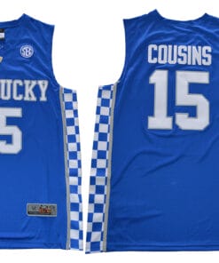 Kentucky Wildcats #15 Cousins NCAA Basketball Jersey Blue