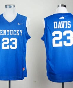 Kentucky Wildcats #23 Anthony Davis NCAA Basketball Jersey Blue