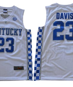 Kentucky Wildcats #23 Davis NCAA Basketball Jersey White
