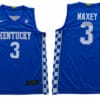 Kentucky Wildcats #3 Maxey NCAA Basketball Jersey Blue 4 Kentucky Wildcats 3 Maxey NCAA Basketball Jersey Blue