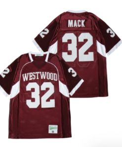 Khalil Mack #32 Westwood High School Football Jersey Crimson