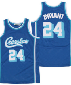 Kobe Bryant #24 Crenshaw Blue Jersey Basketball Jersey