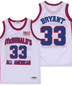 Kobe Bryant #33 Mcdonald s All-American Game Basketball Jersey White