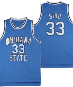 Larry Bird #33 Indiana State Basketball Jersey