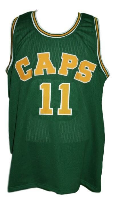 Larry Brown #11 Washington Caps Retro Aba Basketball Jersey Green
