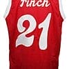 Larry Finch #21 Memphis Sounds Aba Basketball Jersey Red