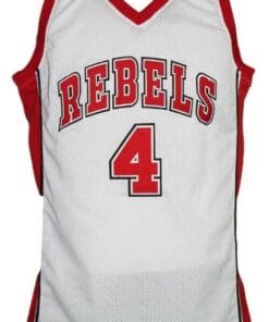 Larry Johnson #4 College Basketball Jersey White