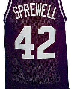 Latrell Sprewell #42 Washington Purgolders Basketball Jersey Purple