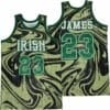 Lebron James 23 Irish Swirl Basketball Jersey