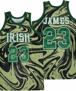 Lebron James #23 Irish Swirl Basketball Jersey