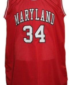 Len Bias #34 College Basketball Jersey Red