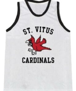 Jim Carroll Di Caprio St Vitus Basketball Diaries Jersey Sewn White 4 Jim Carroll Di Caprio St Vitus Basketball Diaries Jersey Sewn White