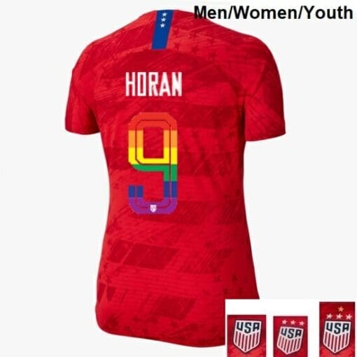 Lindsey Horan Away USA Soccer Jersey PRIDE