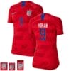 Lindsey Horan Champions Red no.9 Away USWNT Soccer Jersey