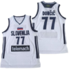 Luka Doncic 77 Slovenja Euro League Basketball Jersey