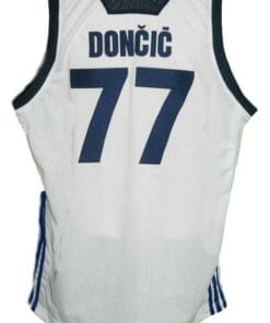 Luka Doncic #77 Slovenia Basketball Jersey White