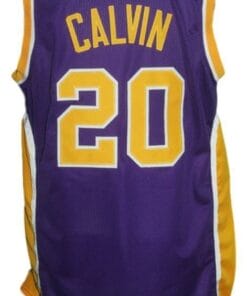 Mack Calvin #20 Denver Rockets Aba Basketball Jersey Purple