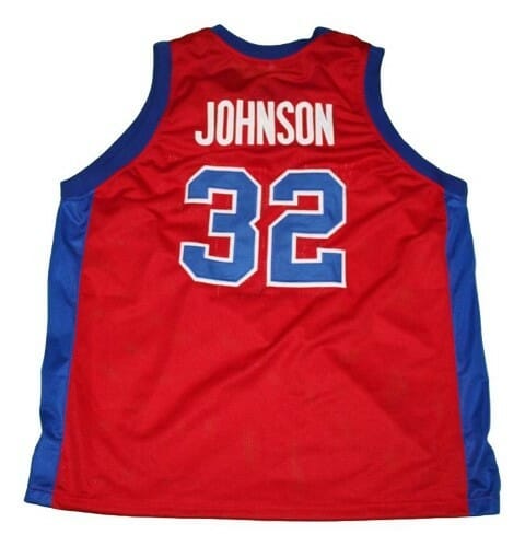 Magic Johnson #32 Vikings Basketball Jersey Red