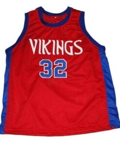 Magic Johnson #32 Vikings Basketball Jersey Red
