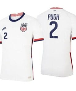 Mallory Pugh 2020-21 Home White no.2 USWNT Soccer Four Stars Jersey