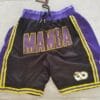 Mamba Men Shorts Vintage Short Stitched Black 5 Mamba Men Shorts Vintage Short Stitched Black