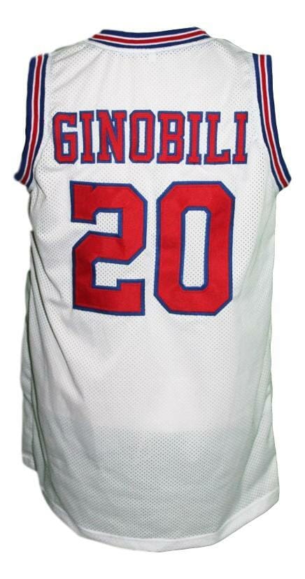 Manu Ginobili #20 Dallas Chaps Retro Basketball Jersey White