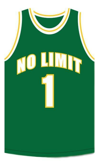 Master P #1 No Limit Basketball Jersey Green 2 Master P #1 No Limit Basketball Jersey Green
