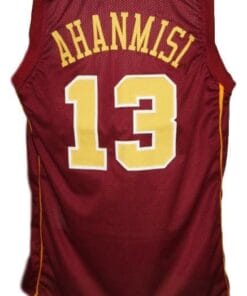 Maverick Ahanmisi #13 Custom College Basketball Jersey Maroon