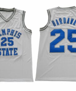 Memphis Tigers #25 Penny Hardaway  NCAA Basketball Jersey White