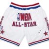 Men 1988 All Star East Shorts White Shorts All Stitched
