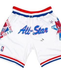 Men 1991 ALL-STAR Shorts White Shorts All Stitched