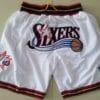 Men 76ers Shorts All Stitched 4 Men 76ers Shorts All Stitched