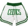 Men Boston Celtics White Shorts All Stitched 5 Men Boston Celtics White Shorts All Stitched