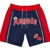 Men California Angels Navy Shorts All Stitched