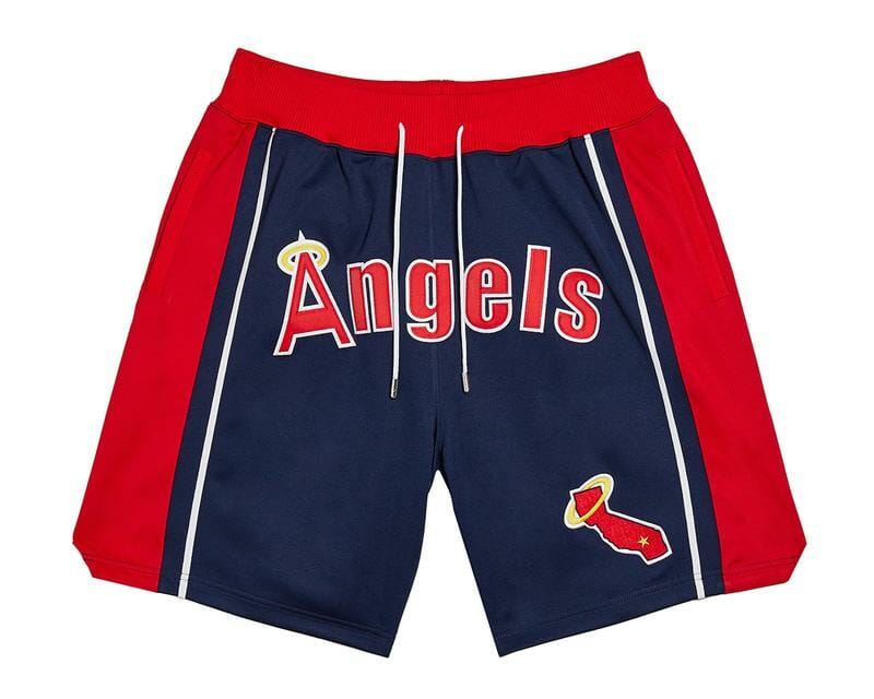 Men California Angels Navy Shorts All Stitched 1 Men California Angels Navy Shorts All Stitched