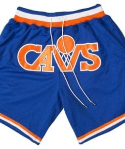 Men Cleveland Cavaliers Shorts Royal Shorts All Stitched