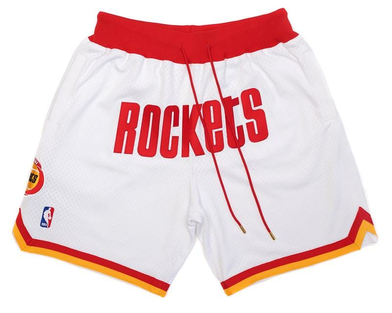 Men Houston Rockets White Shorts All Stitched 1 Men Houston Rockets White Shorts All Stitched