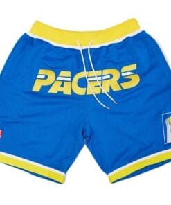 Men Indiana Pacers Shorts Blue Shorts All Stitched