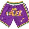 Men Jazz Shorts Purple Shorts All Stitched