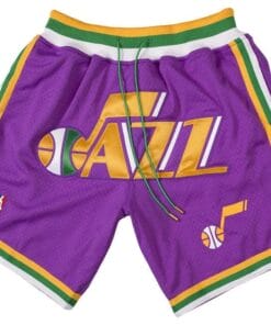 Men Jazz Shorts Purple Shorts All Stitched