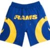Men LA Rams Blue Shorts All Stitched