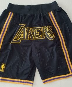 Men Lakers Black Mamba Shorts 1 All Stitched